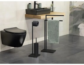 WENKO 71555800 - Stojan na uteráky RECCO 48x80,5 cm čierny