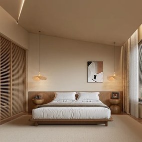 Immax 08290L - Luster na lanku SOMBRERO 1xE27/40W/230V pr. 80 cm ratan