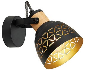 Prezent 27522 - Bodové svietidlo MESCALA 1xE14/40W/230V čierna