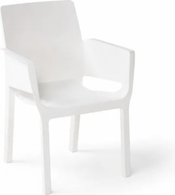 AKCIA Záhradná jedálenská stolička HARTMAN EVELYN, biela II. akosť