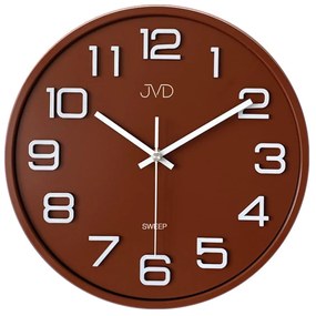 Dizajnové nástenné hodiny JVD HX2472.5 hnedé