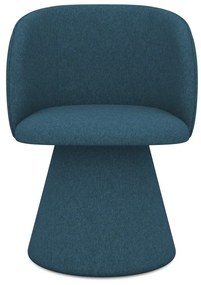 Modré čalúnené jedálenské kreslo Maia – Makamii