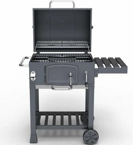 Multifunkčný gril Avenberg Genius + liatinový rošt+ tác + kameň na pizzu, 70 x 103 x 105 cm