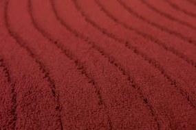 Kúpeľňový koberček Sara Carmine bordový Fale