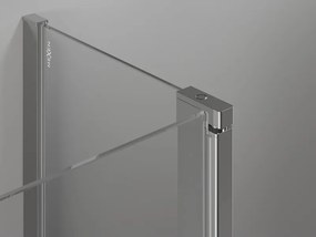 Mexen Mist L, päťuholníkový sprchový kút s krídlovými dverami, 90 x 90 cm, 8mm číre sklo, chrómový profil, 8A8L-090-090-01-00