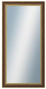 DANTIK - Zrkadlo v rámu, rozmer s rámom 60x120 cm z lišty ZVRATNÁ červenozlatá plast (3069)