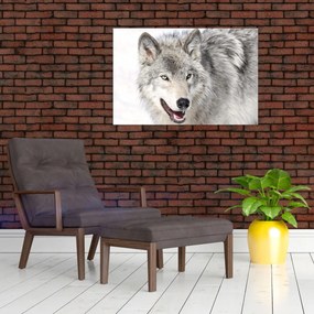 Obraz - Vlk v prírode (90x60 cm)
