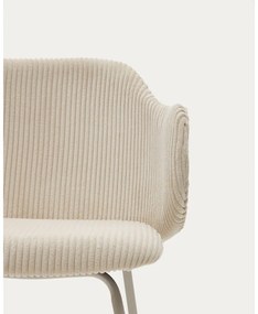 Béžové čalúnené jedálenské kreslá v súprave 2 ks Yunia – Kave Home