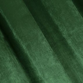 Luxusný zatemňujúci zelený záves na riasiacu pásku 140 x 270 cm