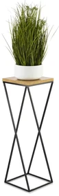 STOJAN NA KVETINÁČ LOFT7 70X24X24 CM ČIERNA/HNEDÁ