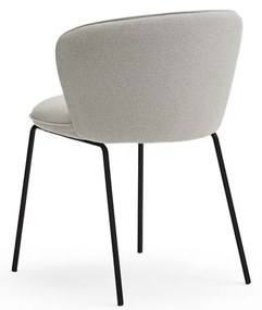 Svetlosivé čalúnené jedálenské kreslá v súprave 2 ks Add – Teulat