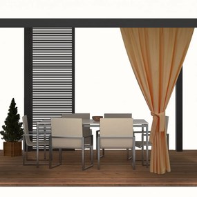 Dekorstudio Záhradný záves do altánku latte - 37 Rozmer závesu: 155x240cm