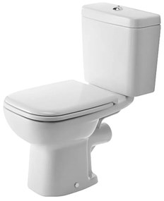 Duravit D-Code - WC kombi misa 650x355 mm, rovný odpad, biela 21110900002