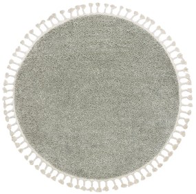 Kusový koberec Berber 9000 green kruh, 160x160 (priemer) kruh, zelená, obývacia izba, Dywany Łuszczów