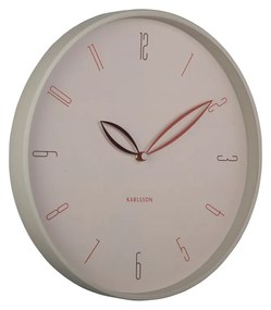 Karlsson 6012WG dizajnové nástenné hodiny béžová, pr. 40 cm