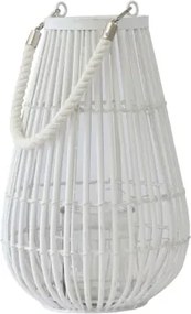 Prútený lampáš Bella 30 cm, biela%