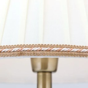 Orion LA 4-1085/1 - Stolná lampa TONIA 1xE27/60W/230V pr. 30 cm biela/bronz