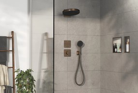 Hansgrohe ShowerSelect Comfort Q, termostat pod omietku pre 1 spotrebič a ďalší výtok, kartáčovaný bronz, HAN-15589140