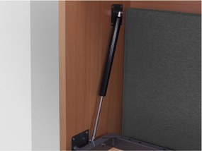 Nabytekmorava Sklápacia posteľ VS1056 MAX, 200x120cm farba lamina: dub sonoma svetlá/biele dvere, Varianta dverí: lesklé