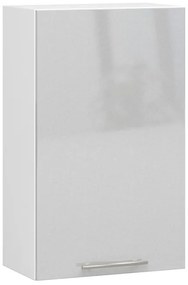 Horná kuchynská skrinka OLIWIA W 50 H720 biela / metalická, lesk