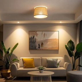 Brilagi - LED prisadený luster CERIA 1xE27/40W/230V, priemer 35 cm, béžový