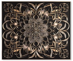 drevko |  Nástenná mandala Hrejivý ornament  45 x 53 cm