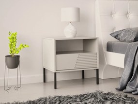 Nočný stolík Miretiz 02, Farba: čierna
