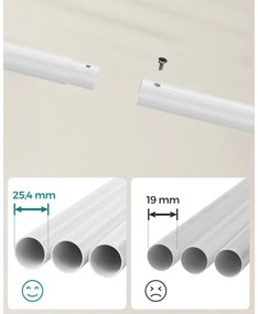 Mobilný stojanový vešiak LINEA biely