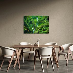 Sklenený obraz - Vodopády Madakaripura, východná Java, Indonézia (70x50 cm)