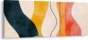 Obraz - Minimalistická farebná ilustrácia II. (120x50 cm)