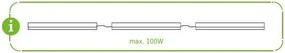 ACA Lighting LED lineárne svietidlo DAPO 12W/230V/6000K/1250Lm/120°/IP20/900mm