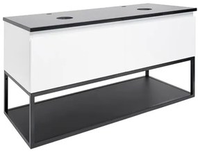 Kúpeľňová skrinka s krycou doskou SAT B-Way 119x30x45 cm biela lesk BWAY120WTKF, 1 ks