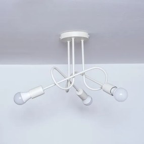 Prisadený luster OXFORD 3xE27/15W/230V krémový