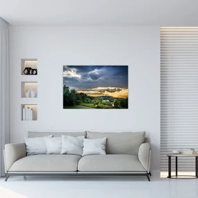 Obraz krajiny s lúčmi (90x60 cm)