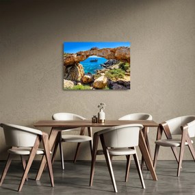 Sklenený obraz - Cape Greco (70x50 cm)