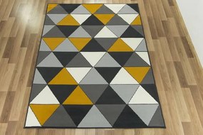 Koberec Luna 502902/89925 Trojuholníky sivý