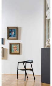 Hnedá jedálenská stolička z dubového dreva Muna – Gazzda