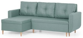 Rozkládací rohová sedací souprava DORIS Mentolová