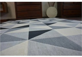 Kusový koberec PP Trojuholníky sivý 200x290cm