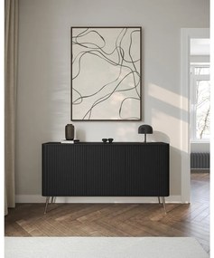 Skrinka Oglio O4  (čierna + strieborná). Vlastná spoľahlivá doprava až k Vám domov. 1100656