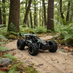 KIK RC kaskadérske auto KIK, diaľkovo ovládané, 18 km/h, 2,4 GHz, čierno-zelené