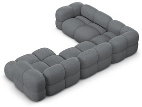 Sivá rohová pohovka (ľavý roh/do tvaru "U") Loretto – Cosmopolitan Design