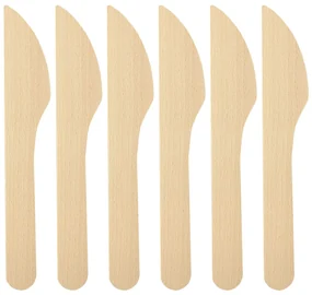 AMADEA Súprava drevených nožov 5 + 1 zadarmo, dĺžka 21 cm