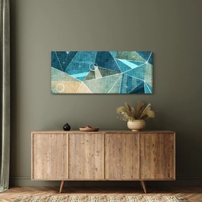 Obraz - Tyrkysová abstrakcia (120x50 cm)