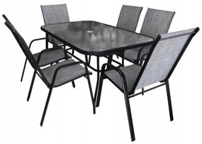 Záhradný stôl NEO 150 cm čierny