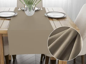 Biante Zamatový behúň na stôl Velvet Prémium SVP-030 Sivobéžový 35x120 cm