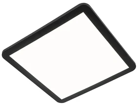 Stropné svietidlo čierne 40 cm vrátane LED 3-stupňového stmievača IP44 - Steve