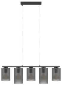 Eglo 901163 - Luster na lanku COLOMERA 5xE27/40W/230V šedá