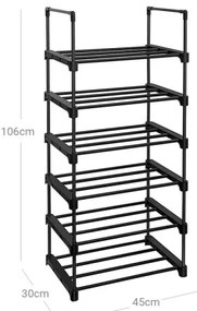 Botník ALVORO čierny