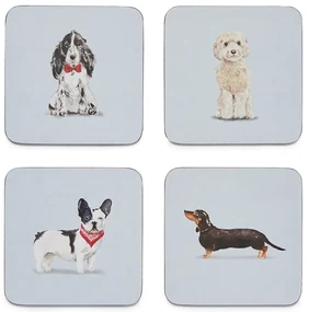 Súprava 4 podnosov Cooksmart ® Curious Dogs